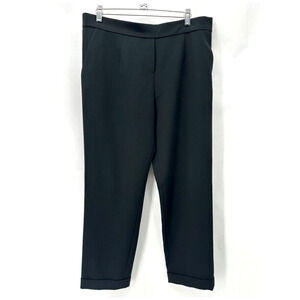 R | Label The Reset Large Dress Pants Black Pull-on Quiet Luxury Caspule Office